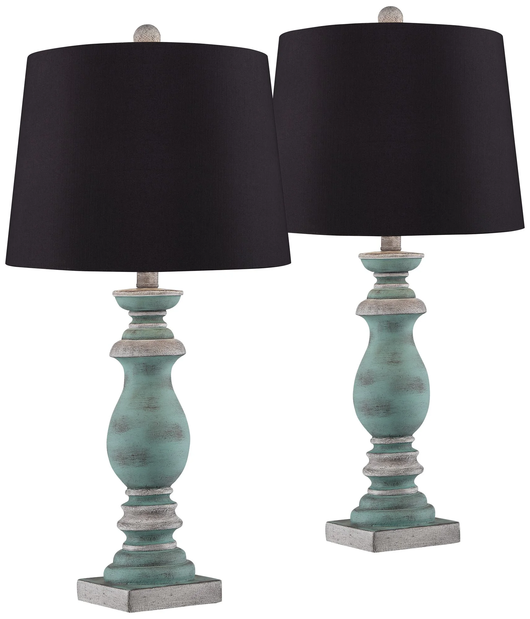 Regency Hill Patsy Country Cottage Table Lamps 26 1/2