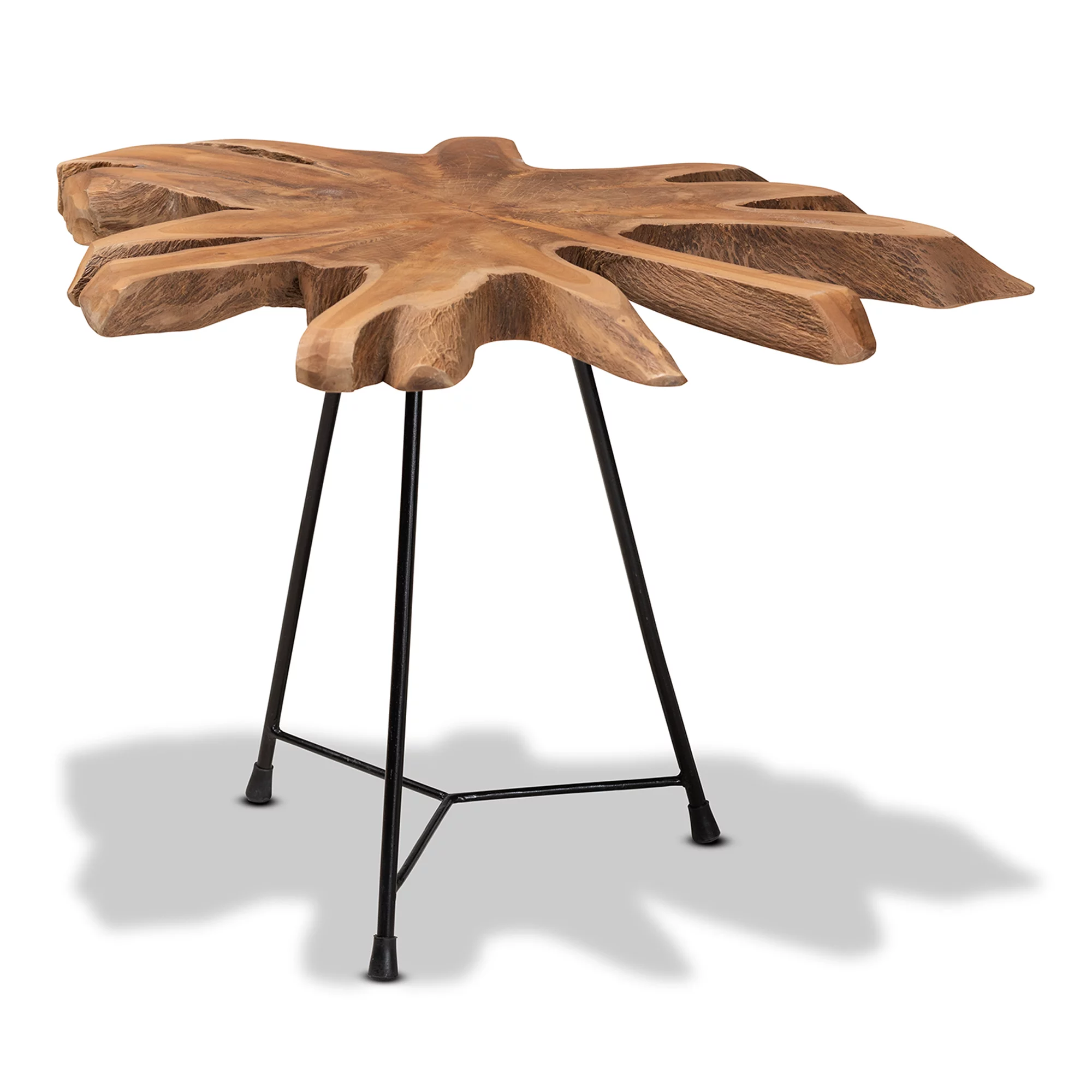 bali & pari Merci Teak Root End Table, Brown