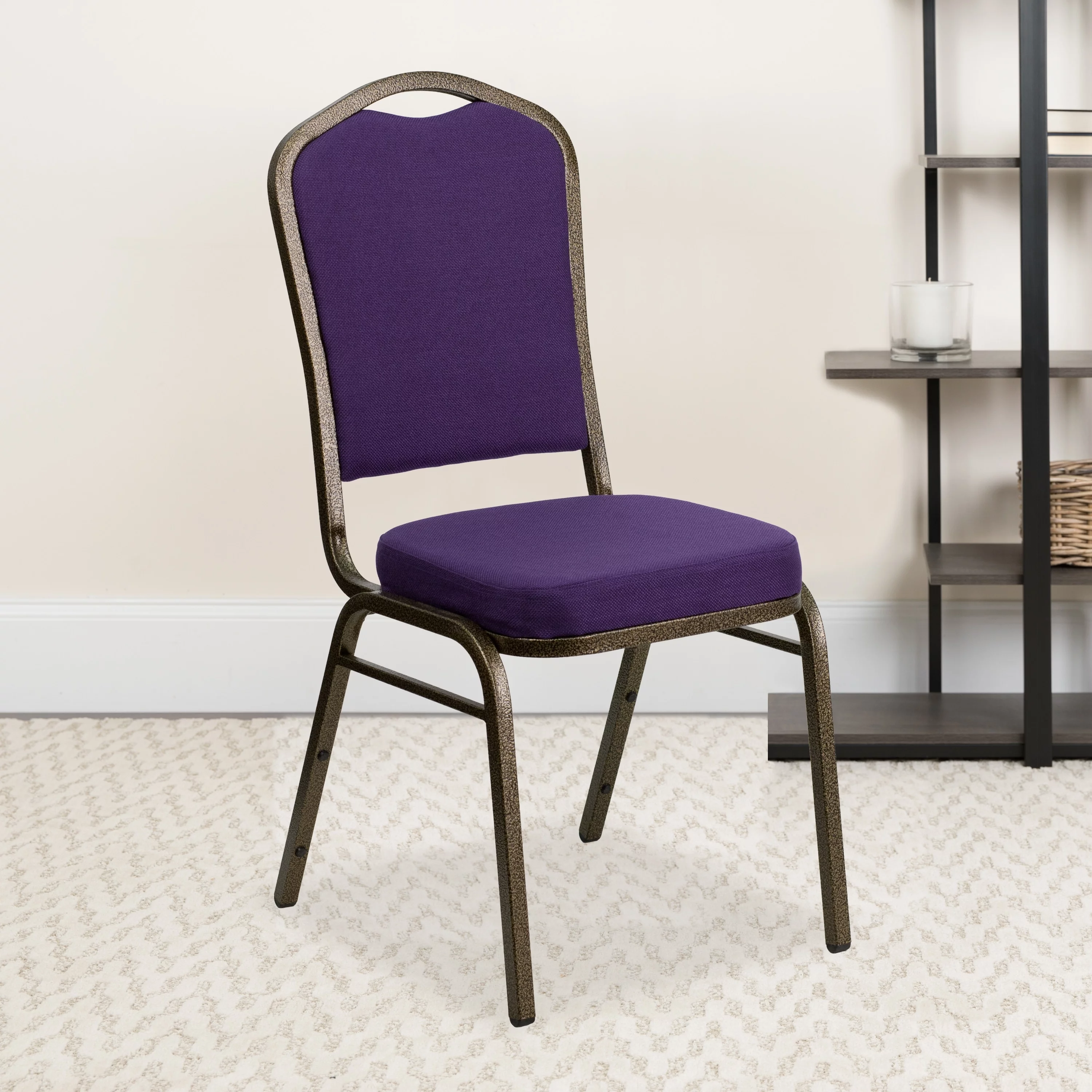 Lancaster Home Crown Back Stacking Banquet Chair