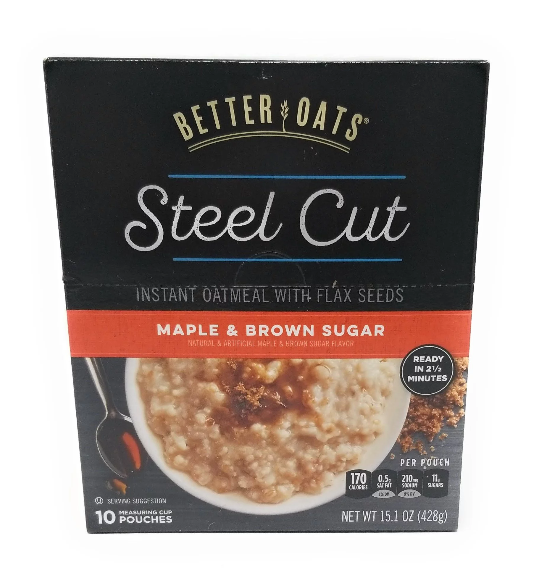 Deliciously Nutritious: Better Oats Steel Cut Maple Brown Sugar - Irresistible 2 Pack, 15.1 Ounce