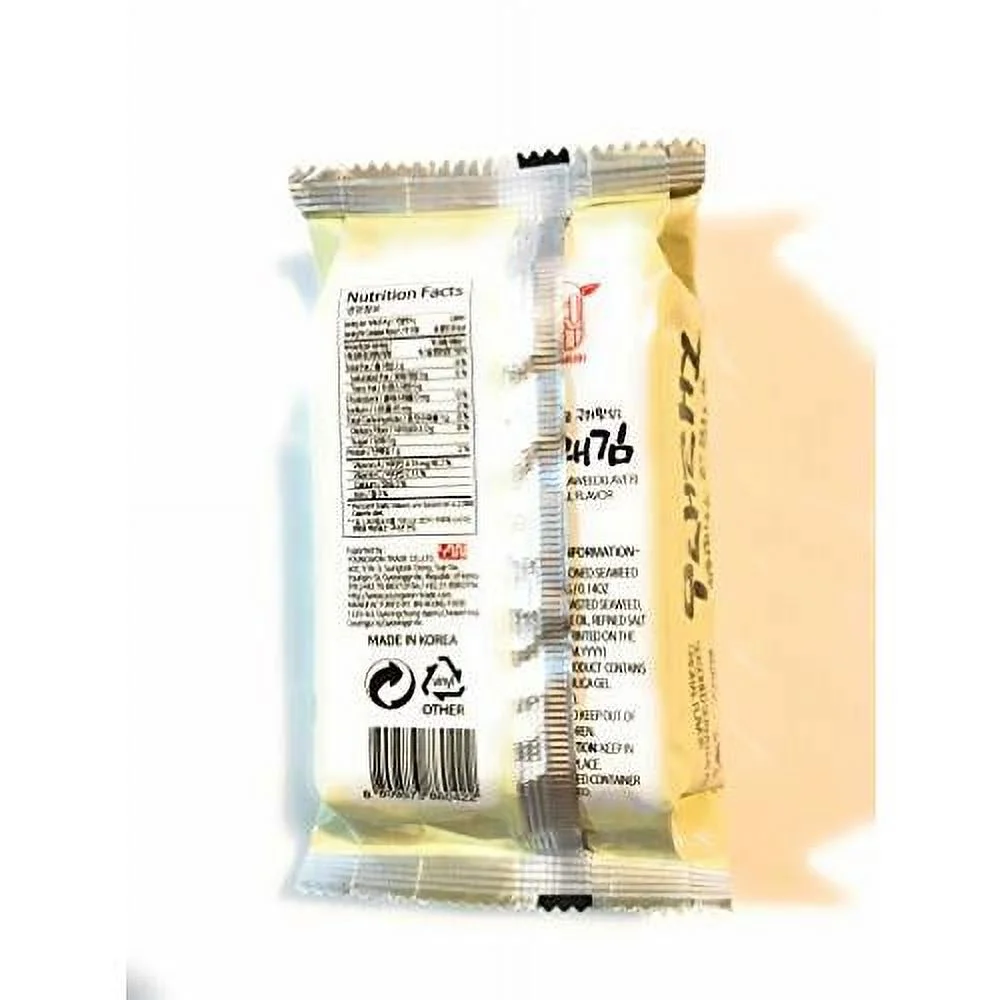 Sunuri Seasoned Seaweed(Original Flavor)0.14 Oz-10 Pack