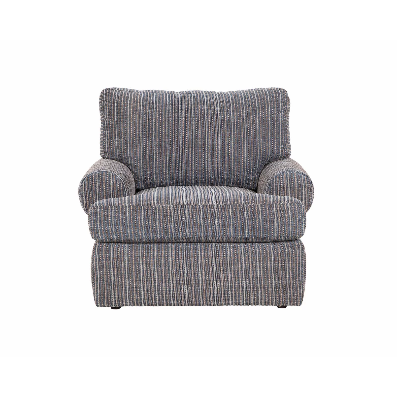 American Furniture Classics 8-03M-S260 Nostalgia Chair in Blue Striped Fabric
