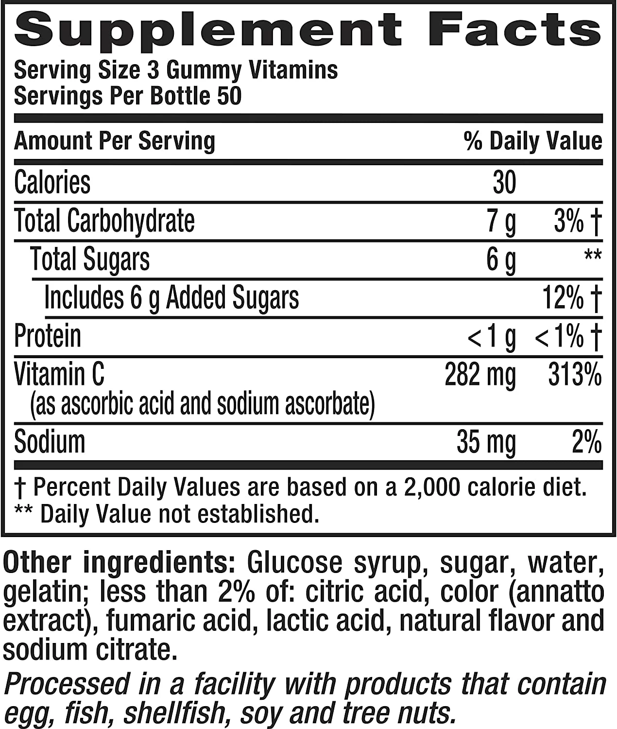 Vitafusion Power C Gummy Vitamins High Potency Vitamin C Supplement 150 Gummies