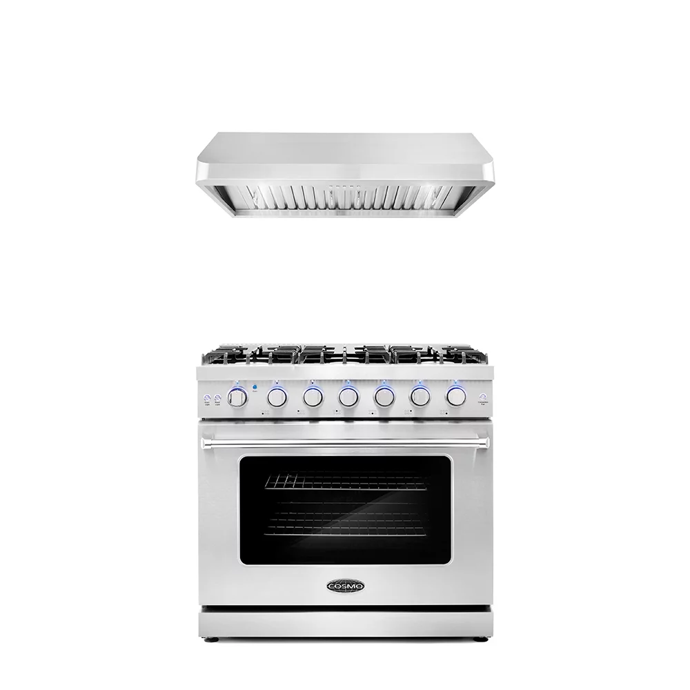 Cosmo 2 Piece Kitchen Appliance Package with 36