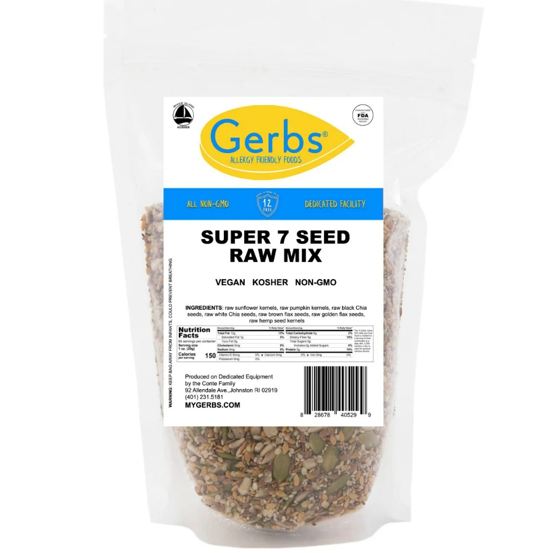 GERBS Dried Fruit, Seed, Salad, Trail & Snack Mixes, Top 14 Food Allergy Free, Vegan, Keto & Paleo Friendly