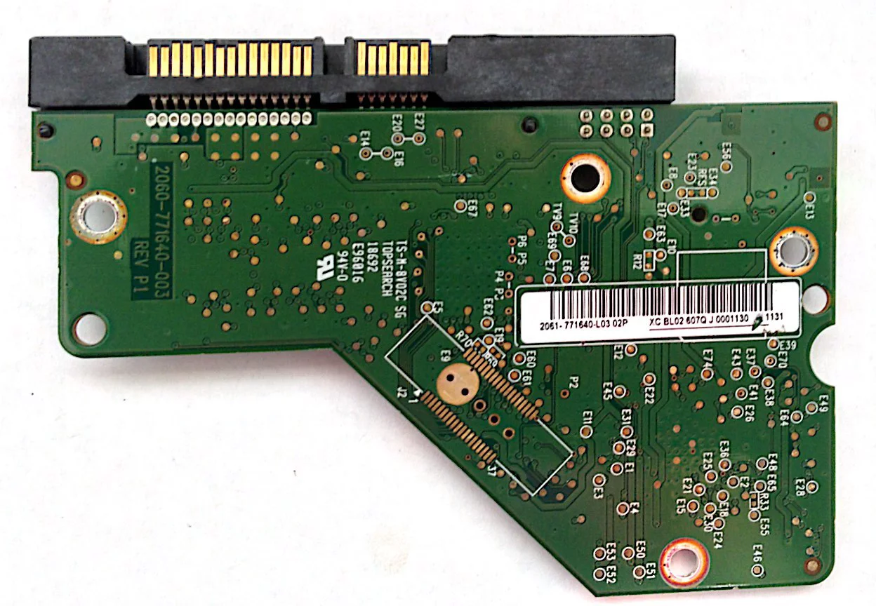PCB WD5000AAKS-75V0A0 Western Digital 2061-771640-L03 02P 500GB