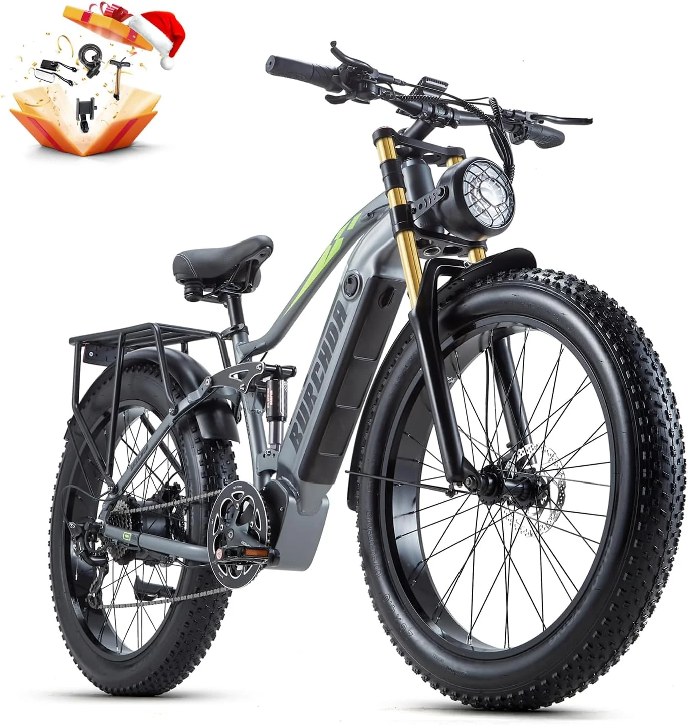 Electric Bike for Adults 1000W, 48V 17.5AH LG Cells Battery Adult Electric Bicycles, 26