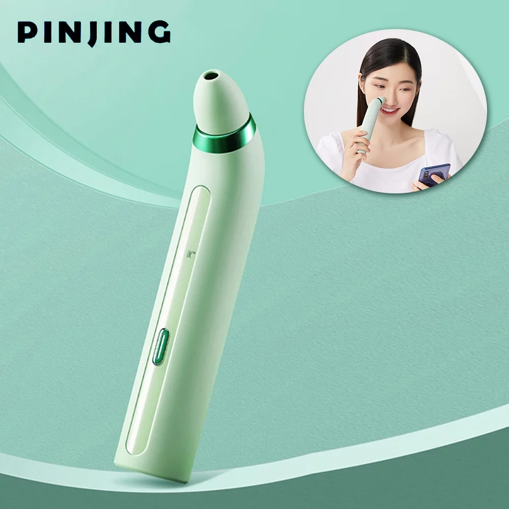 Ametoys Pinjing Blackhead Remover Pore with 0.3MP Macro Camera/HD APP Display/2 Suction Probes/3 Modes Electric Blackhead Extractor Tool Pimple Extractor Facial Skin Care Beauty Tool