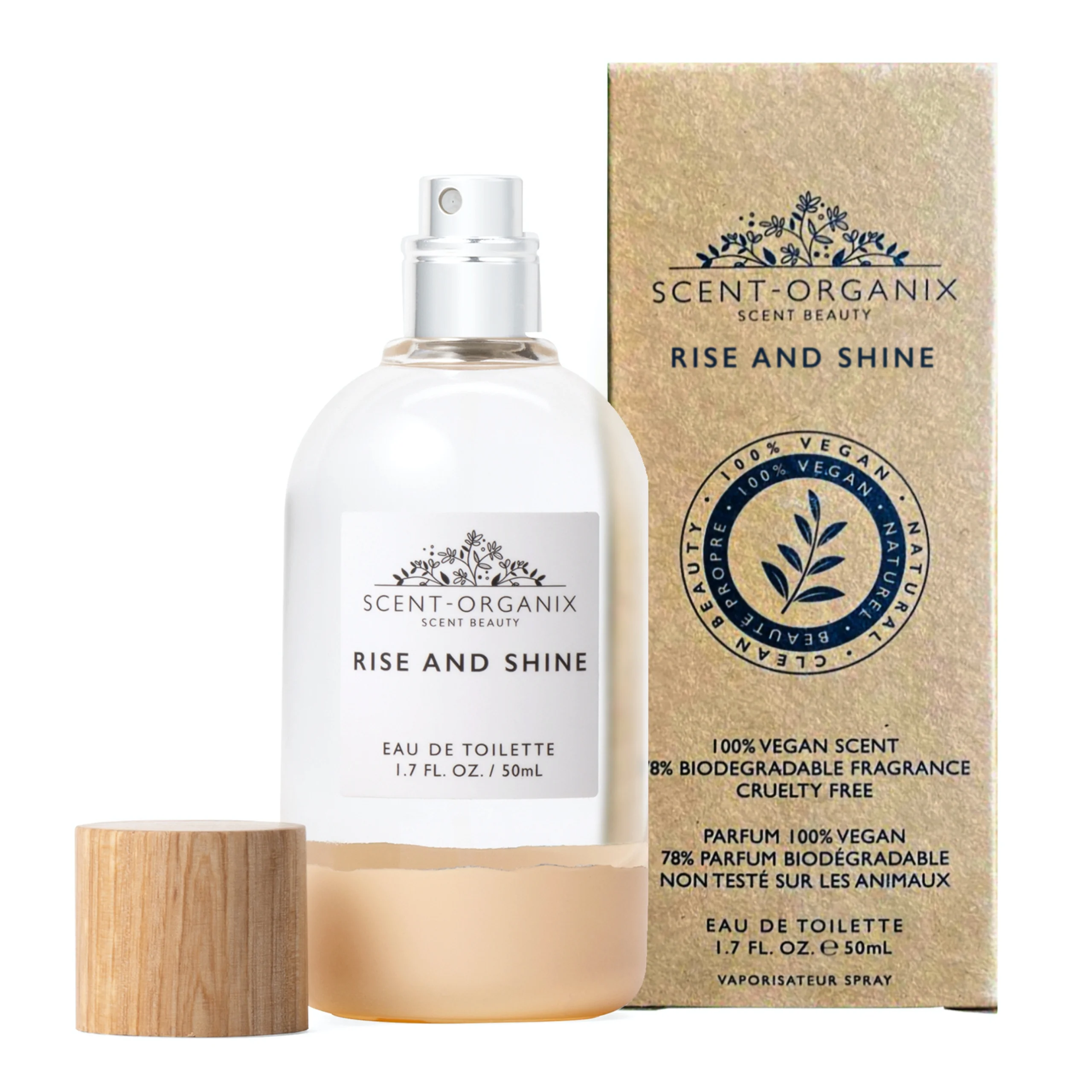 Scent-Organix Rise & Shine Perfume, Exuberant and Fruity Scent, 1.7fl Oz