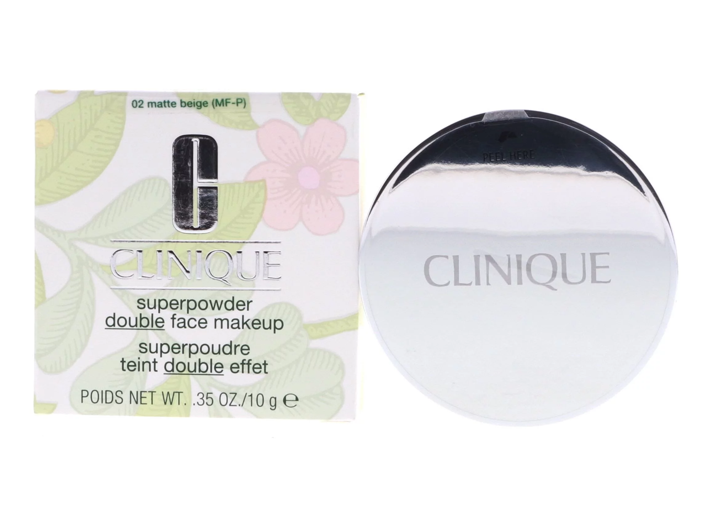 Clinique Superpowder Double Face Makeup, 02 Matte Beige, 0.35 oz