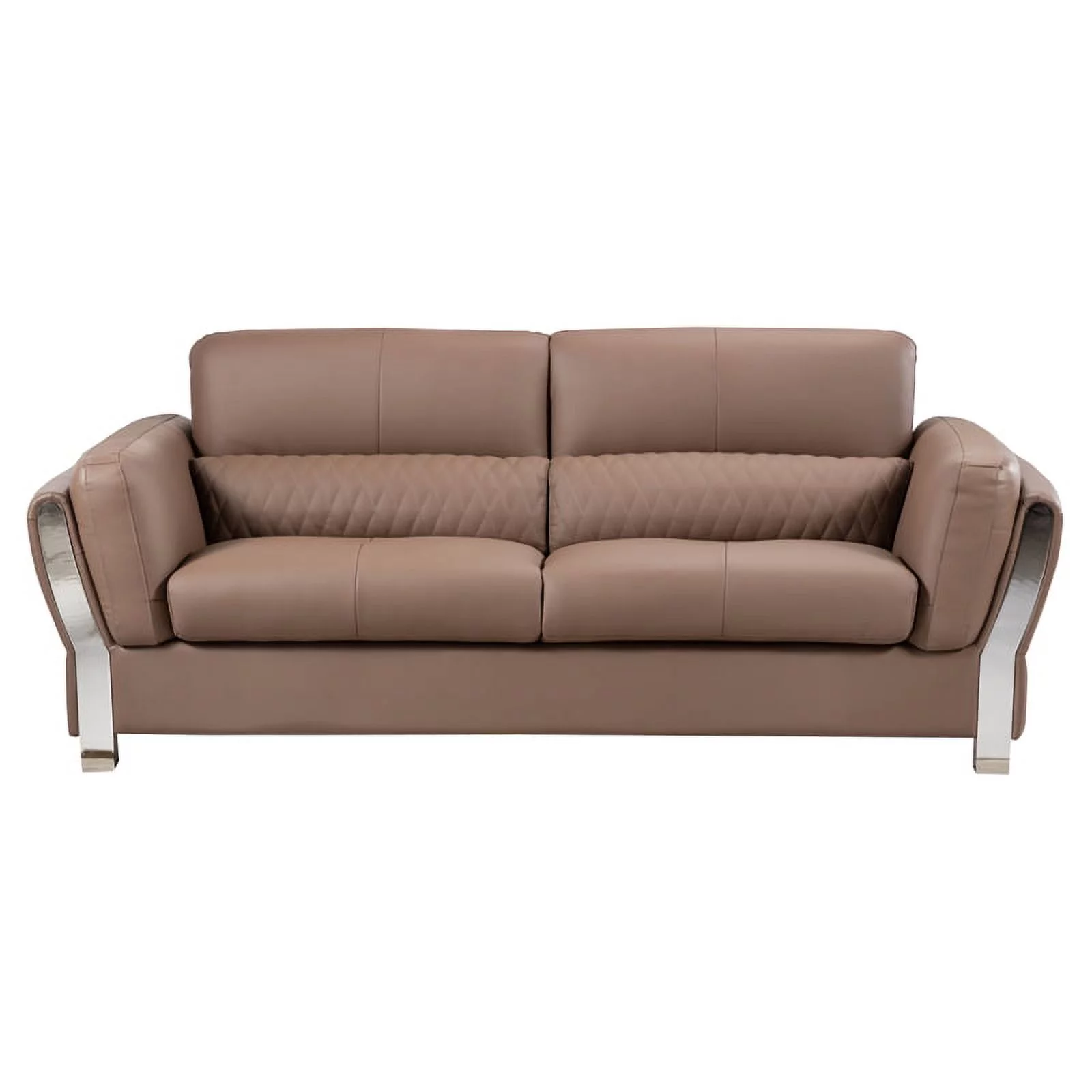 AE690 Taupe (Brown) Color With Microfiber Leather Sofa