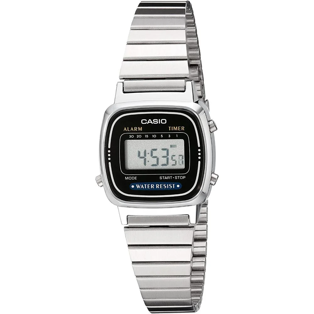 Casio Women's Classic Stainless Steel Digital Watch LA670WA-1