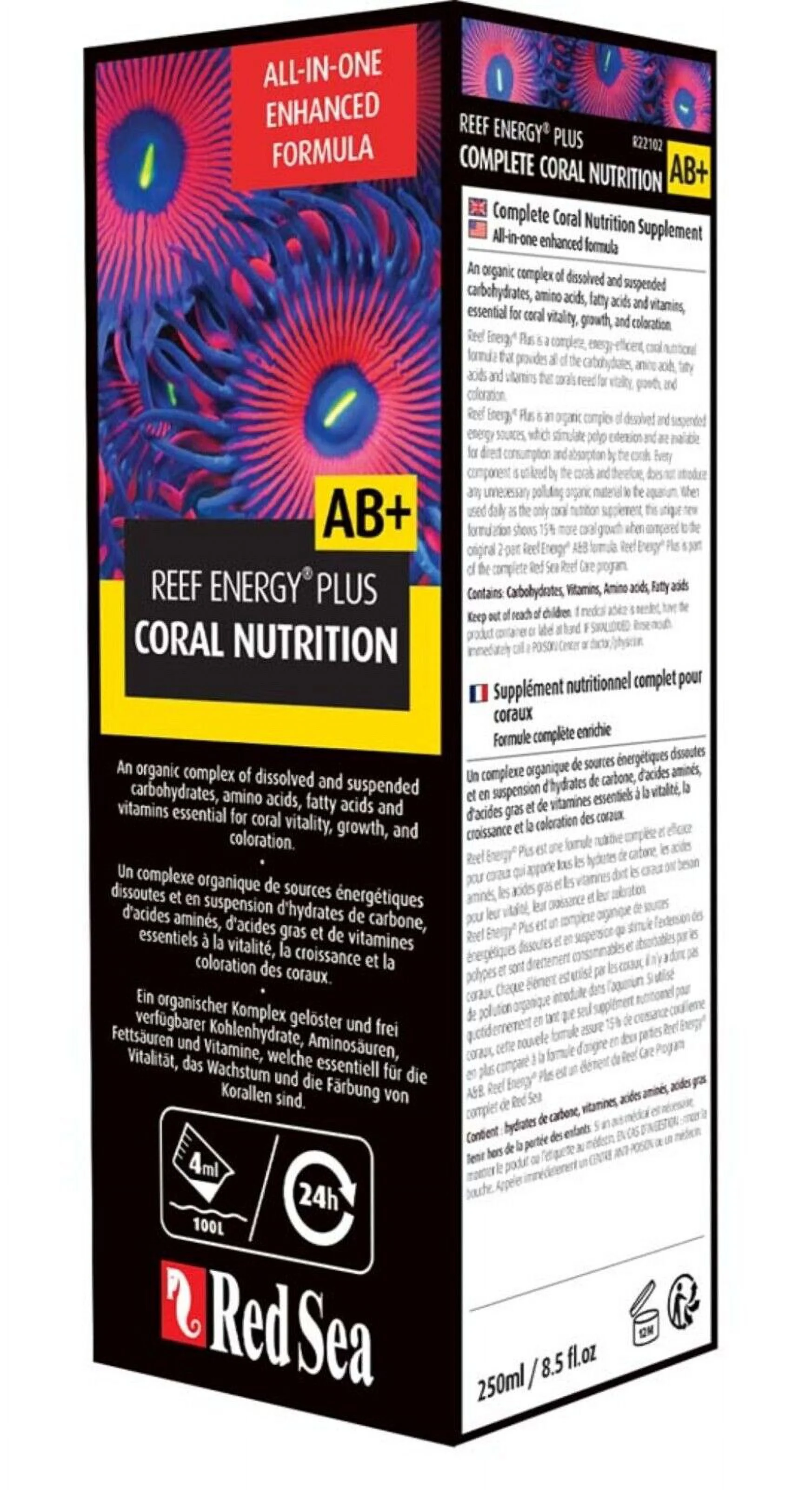 Red Sea Reef Energy Plus AB+ Coral Nutritional Supplement 8.45 fl oz