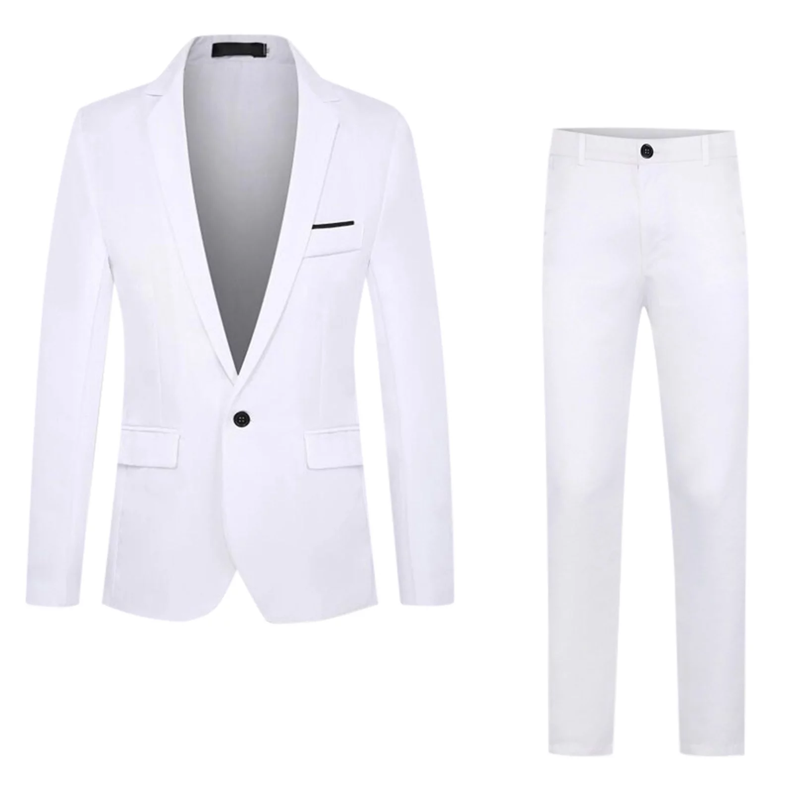 80S Outfit for Men Tracksuit Men's Business New And Fashion Slim Fit Color Single Leisure Suit Two Suits Xxxxxl Mens Sweatpants Tall Length