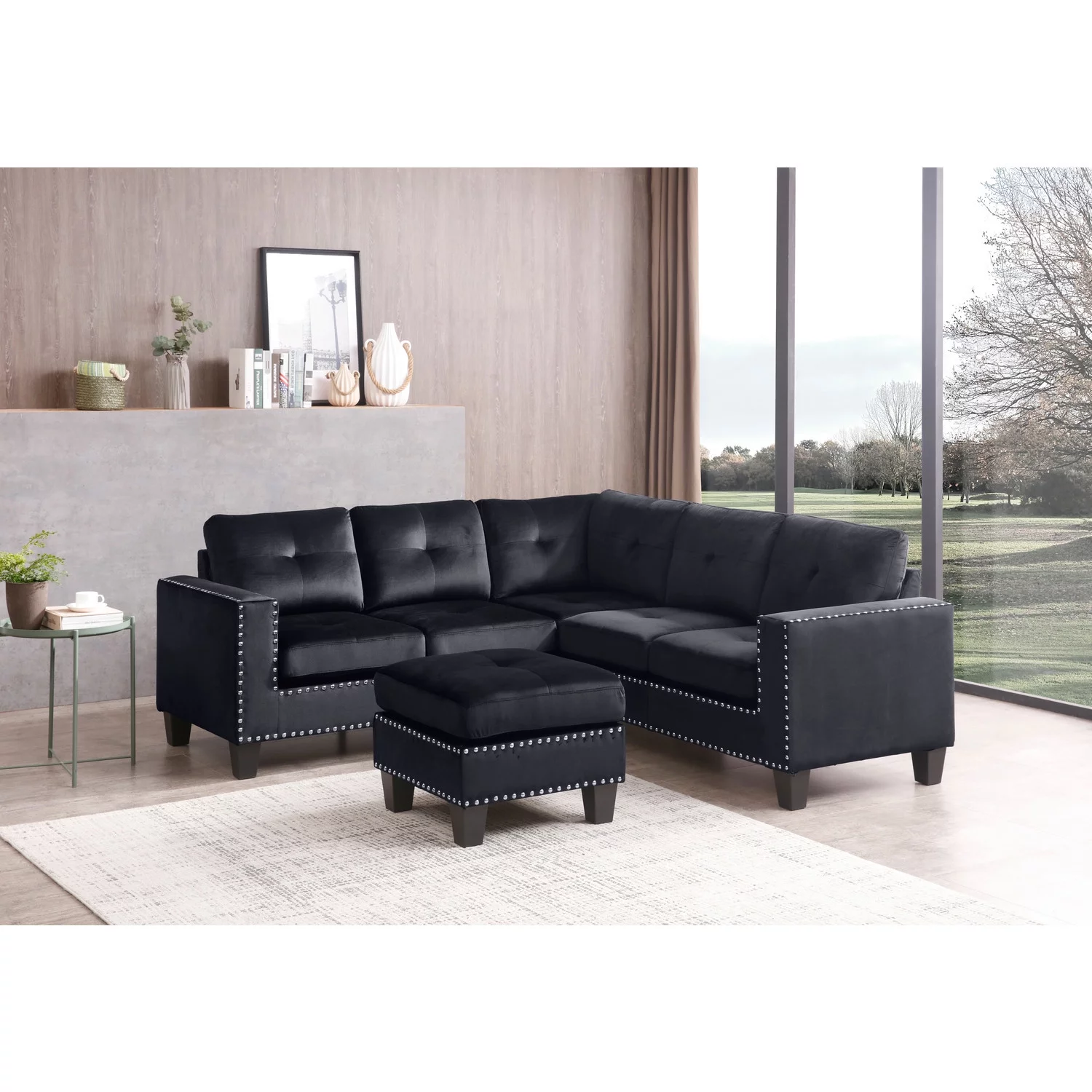 Maykoosh City Chic G311B-SC Sectional , Black