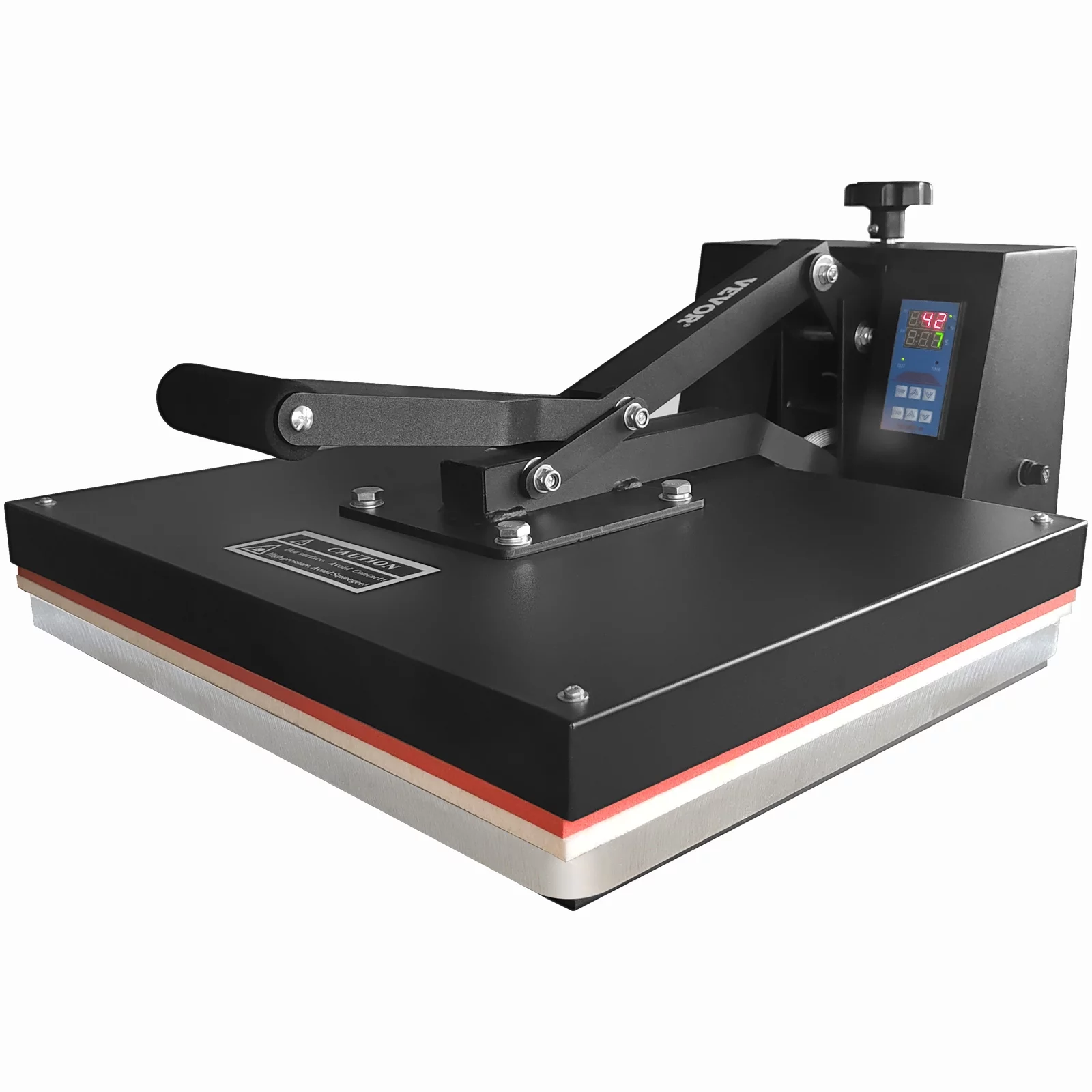 VEVOR Heat Press Machine, 16 x 20 in / 40 x 51 cm, Clamshell Sublimation Transfer Printer Teflon Coated, Digital Precise Heat Control, Silica-gel Sponge Powerpress for T-shirt Bag Pad Pillow