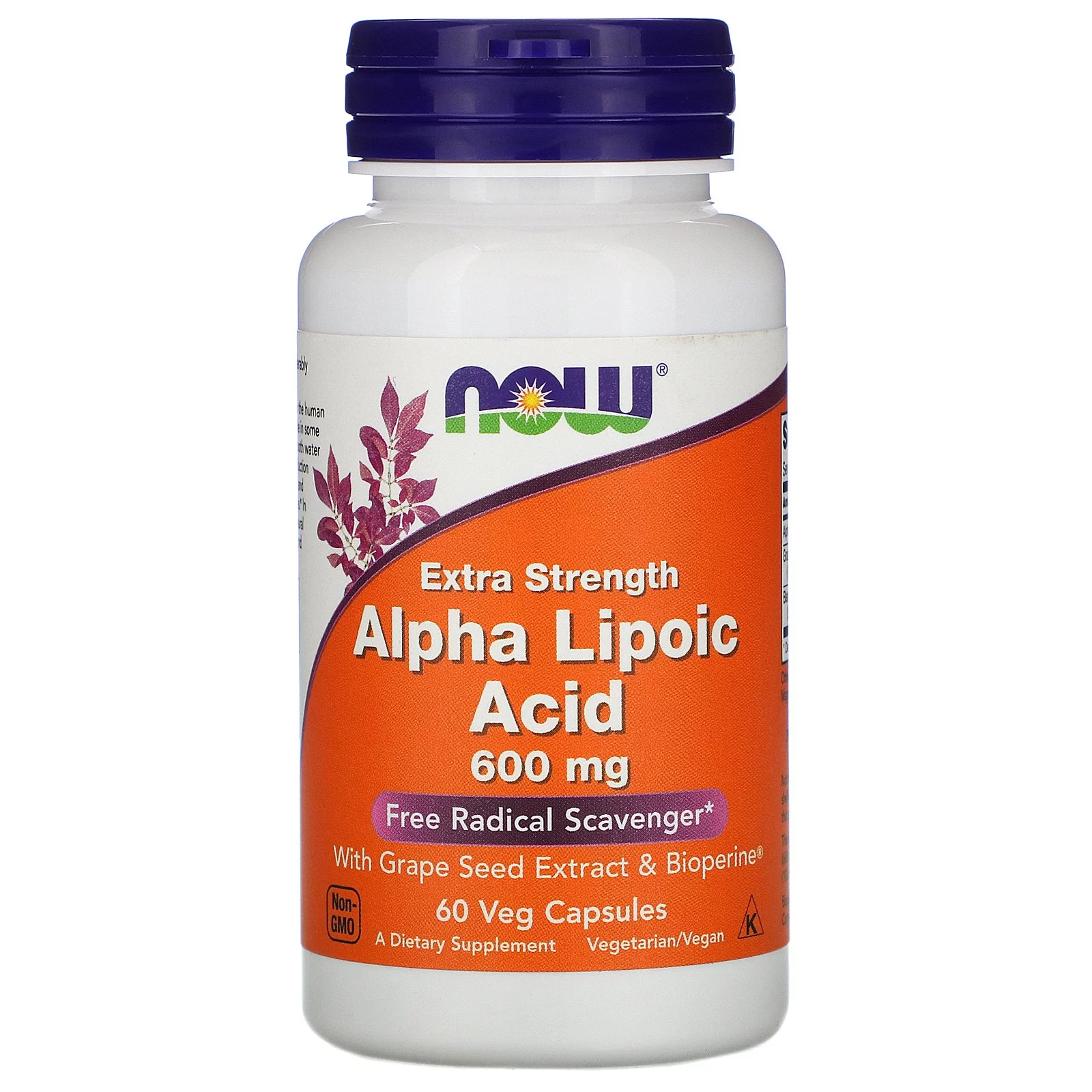 NOW Foods - Alpha Lipoic Acid 600 mg. - 60 Vegetable Capsule(s)