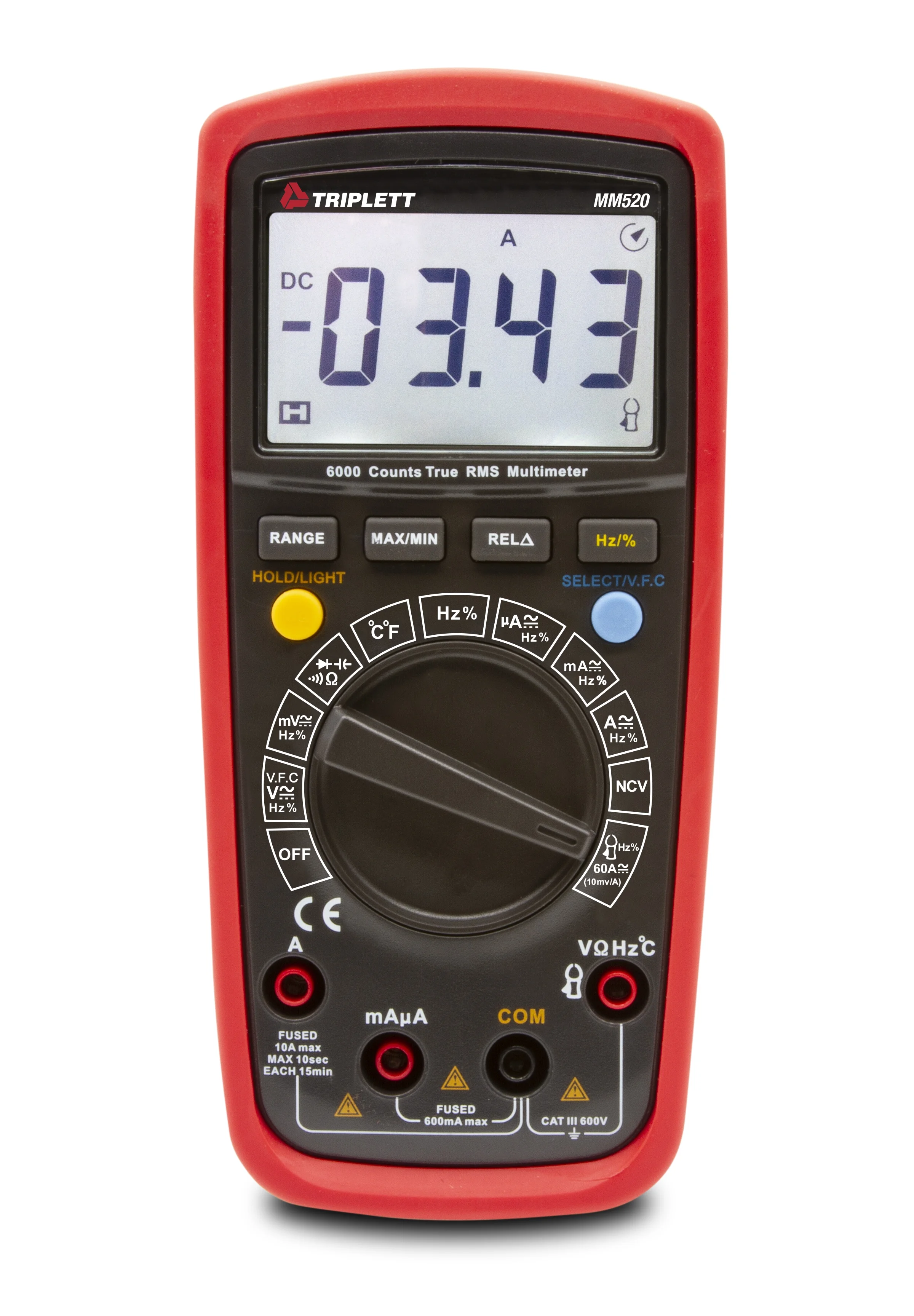 Triplett MM520 - True RMS Digital Multimeter with Low Pass Filter