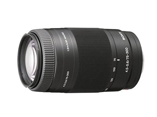 Sony 75-300mm f/4.5-5.6 Compact Super Telephoto Zoom Lens for Sony Alpha Digital SLR Camera