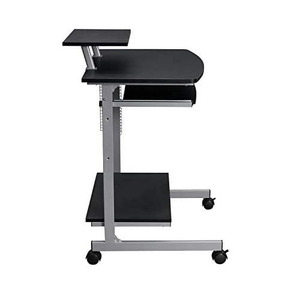 techni mobili mobile & compact complete computer workstation desk. color: graphite