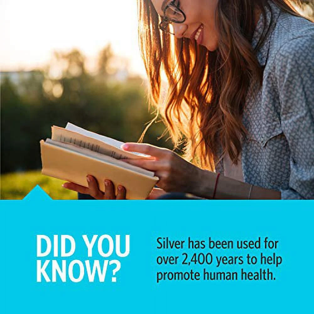 Sovereign Silver Bio-Active Silver Hydrosol for Immune Support - Colloidal Silver -10 ppm, 16oz (473mL) - Economy Size