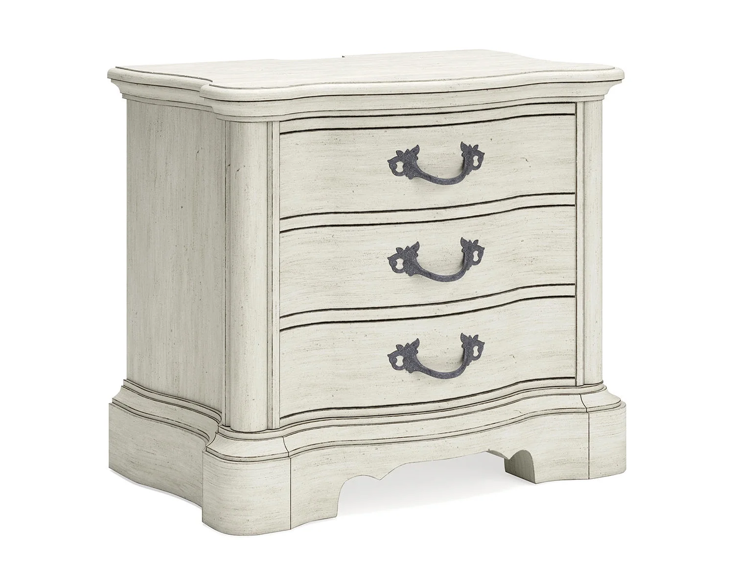 Signature Design by Ashley Arlendyne 3 Drawer Nightstand, Antique White