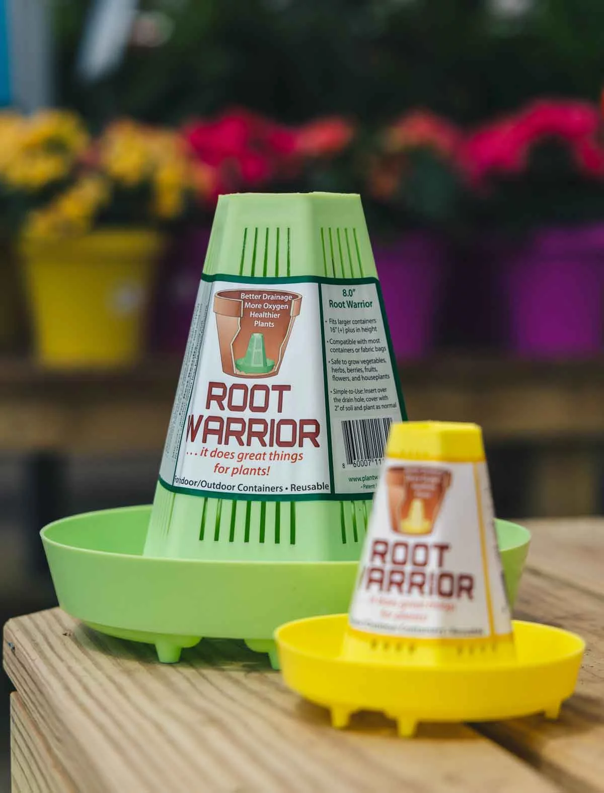 Root Warrior. Set of 6. Prevents Overwatering and Waterlogged Soil. Garden Insert for Planters, Pots and Containers. Valentine's Day Gift.