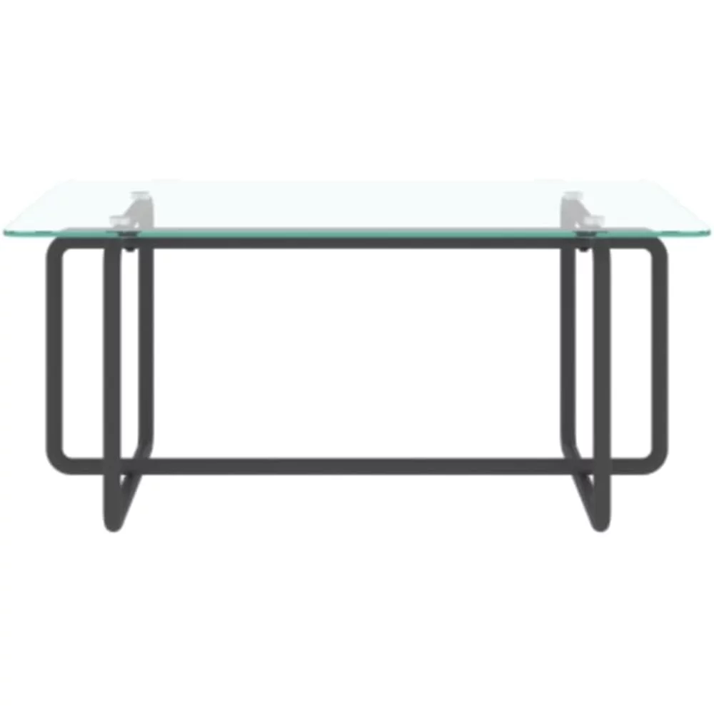 Modern Tempered Glass Coffee Table, Minimalist Style Table for Offices, Bedrooms, and Restaurants