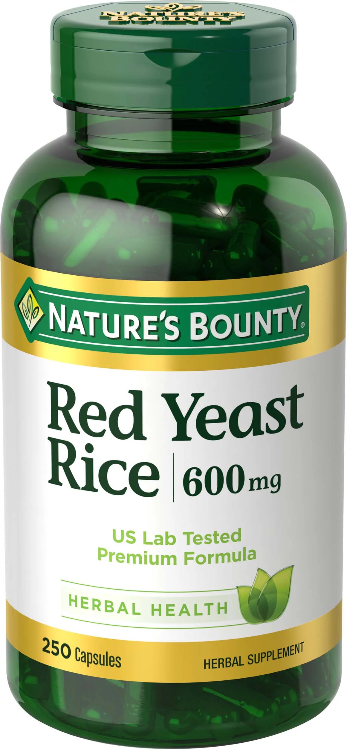 Nature’s Bounty Red Yeast Rice Supplement, 600 mg, 250 Capsules