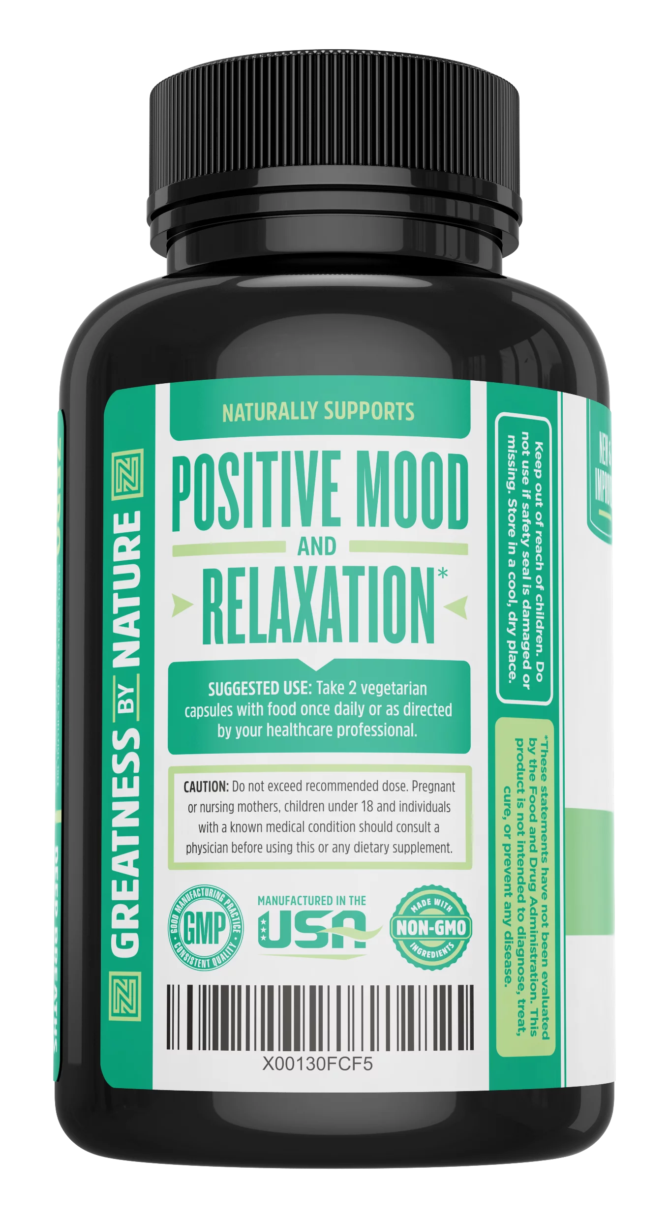 Zhou Nutrition Calm Now Soothing Stress Formula Vegetarian Capsules, 60 Ct