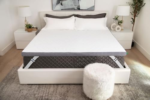 Sleepyhead Twin XL 2 Inch Gel Memory Foam Mattress Topper for College Dorm – Thick, Cooling & Comfortable Mattress Pad with Washable Cover – Dorm Room Essentials for College Students (XL Twin 2