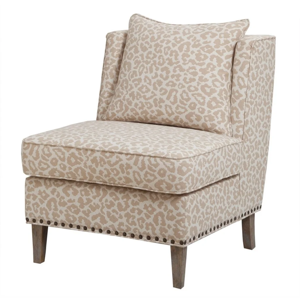 Gracie Mills Sharon Armless Shelter Accent Chair - GRACE-3357