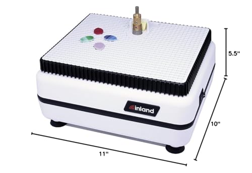 Inland Craft WizCG Glass Grinder, Precision Tool Edging Grinding Shaping Drilling, Essential Stained Glass Grinder Machine Mosaics for Professionals & Hobbyists, Includes 2 Diamond Grinding Bits