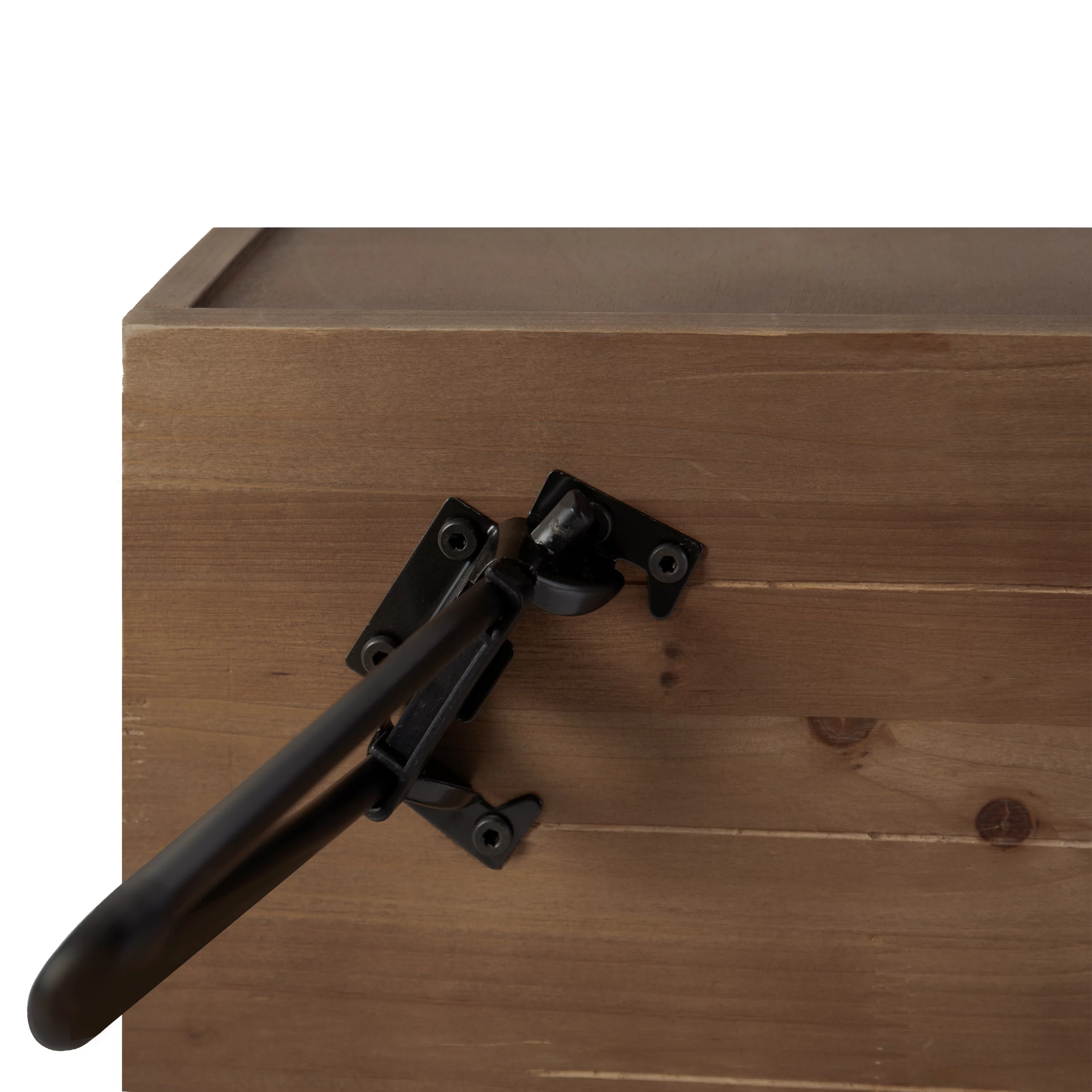 CoSoTower 48 Inch Reclaim Wood Rectangle Farmhouse Media Console TV Stand, 1 Door, Iron Legs, Rustic Brown