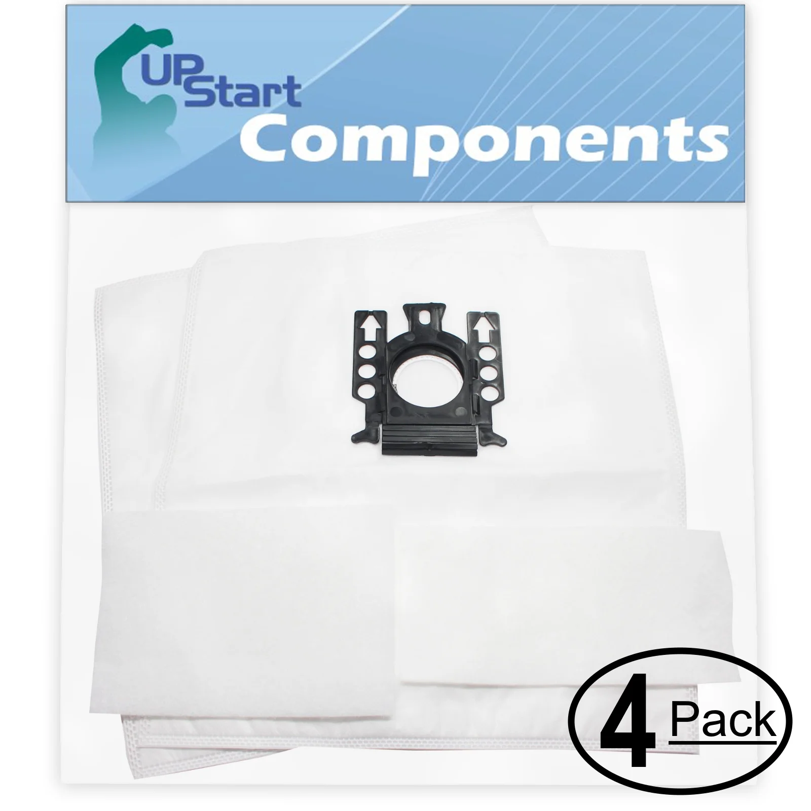 8 Replacement for Miele S434 Vacuum Bags with 8 Micro Filters - Compatible with Miele Type GN Vacuum Bags (4-Pack, 2 Bags Per Pack)