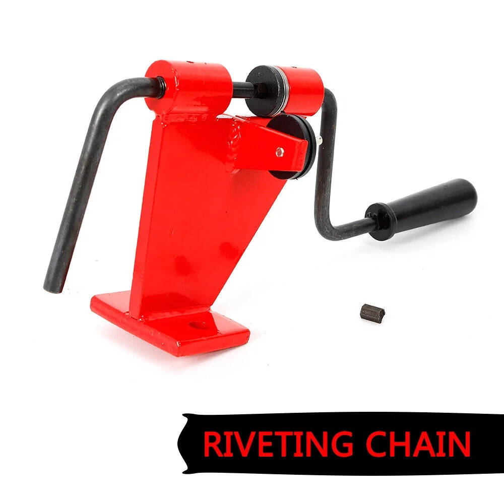 Chainsaw Bench Mount Rivet Spinner Red Metal ChainSaw Chain Rotator Professional