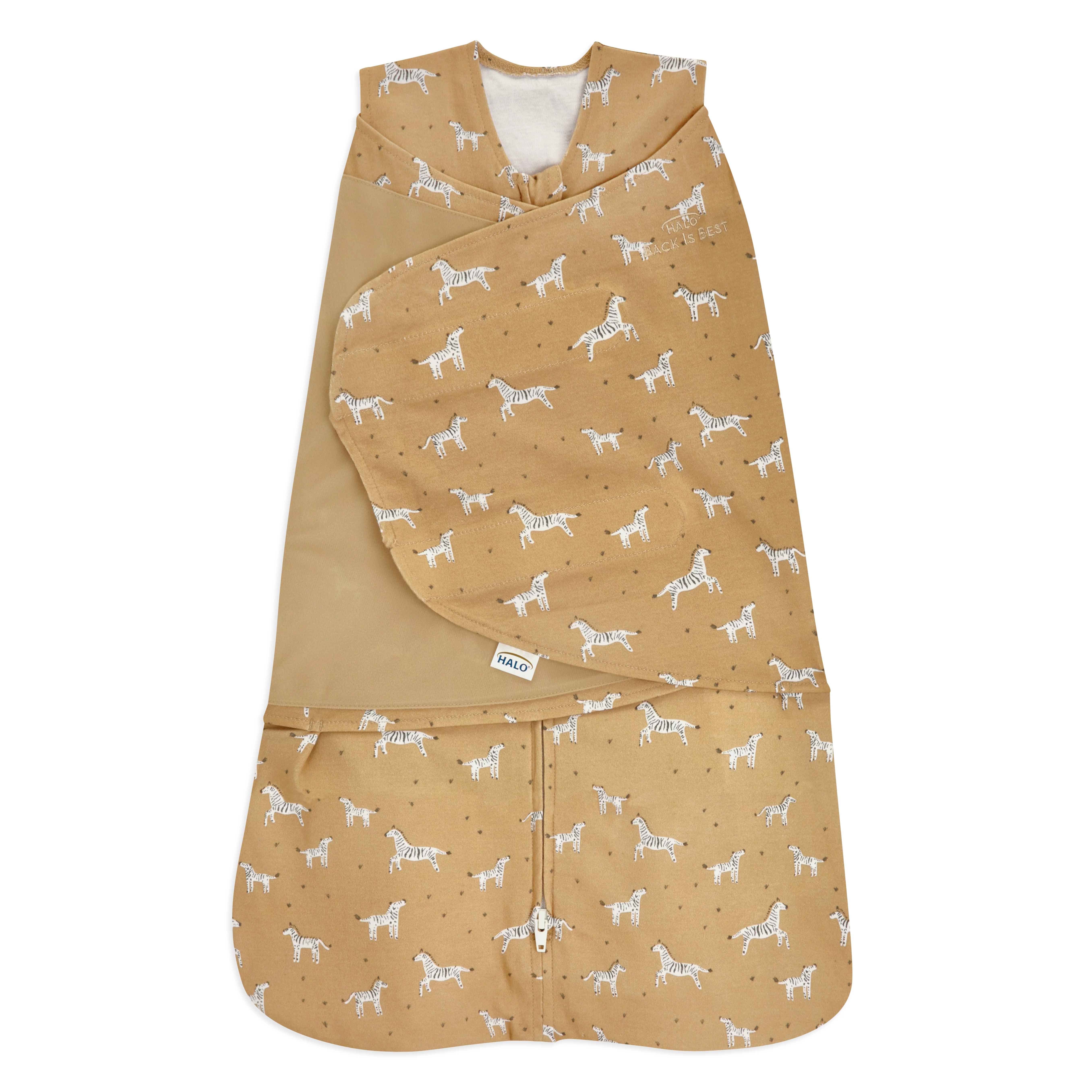 Halo® Sleepsack® Swaddle, 100% Cotton, Serengeti Zebras, Small, Unisex, 3-6 Months