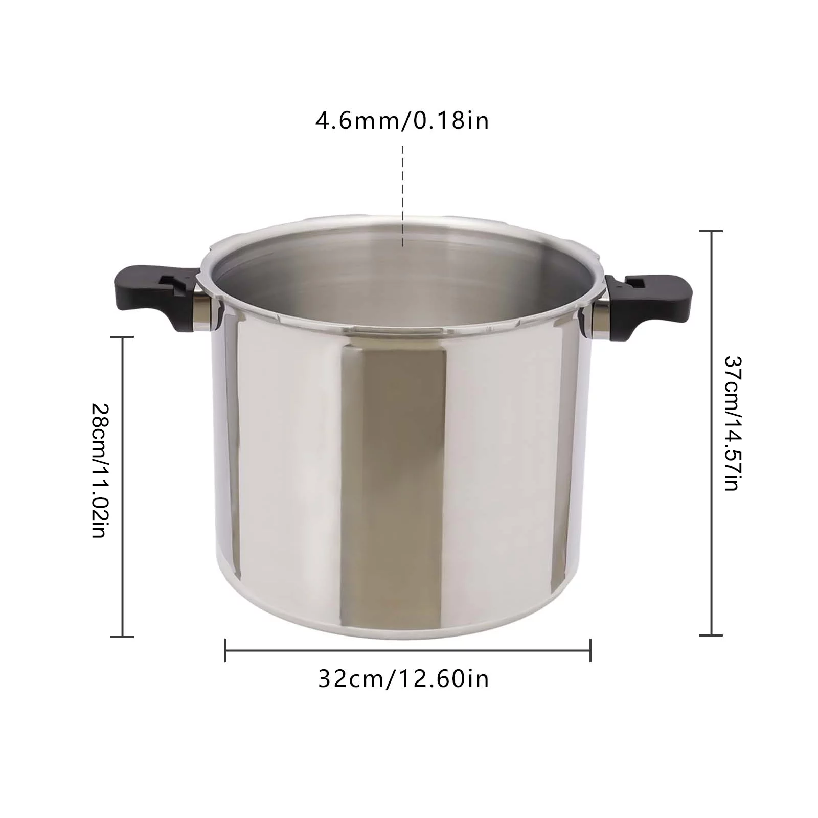Miumaeov 23 Quart Pressure Canner Cooker Built-In Digital Pressure Gauge Aluminum Explosion Proof Pressure Cookers Canners for Gas Stove