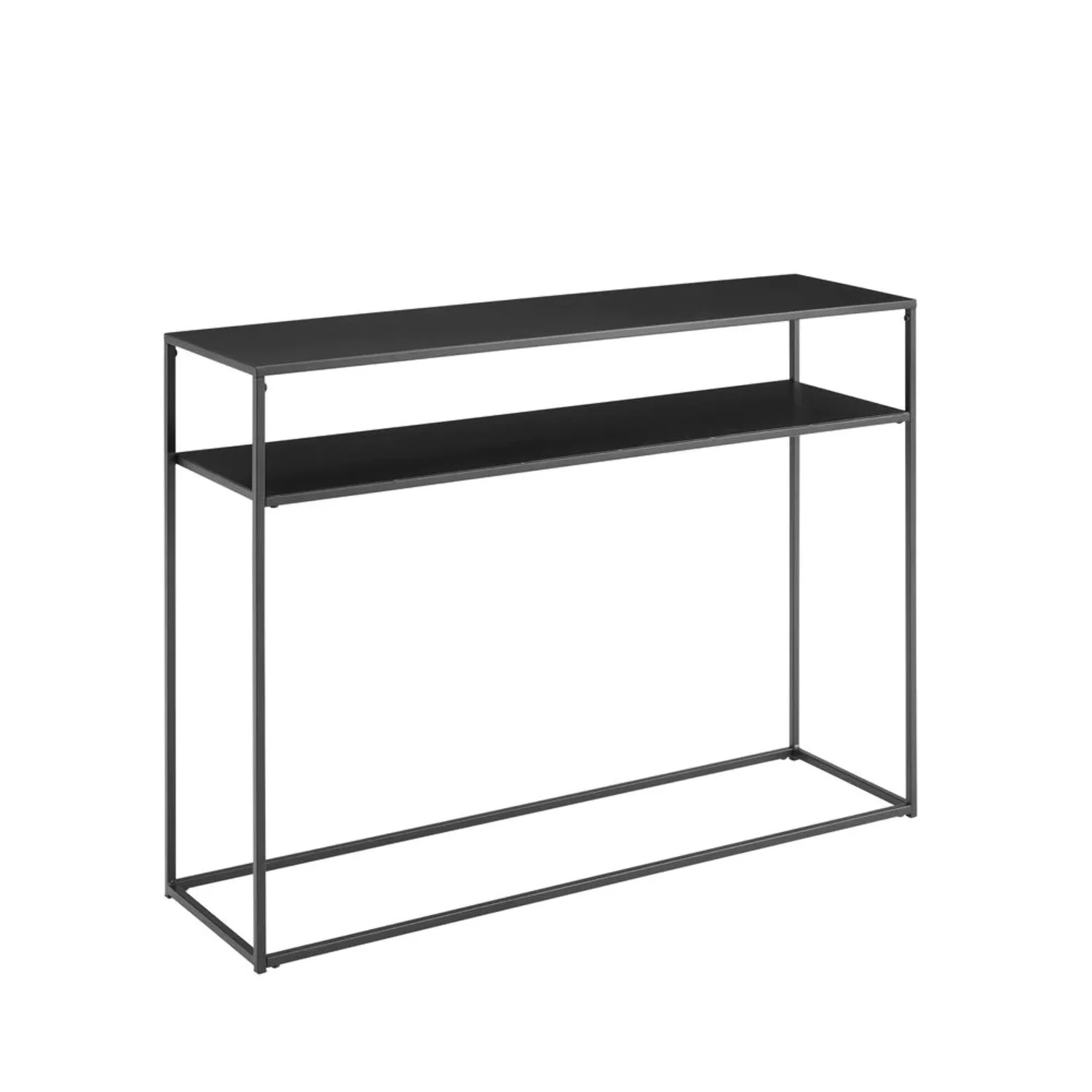 Crosley Furniture Braxton Modern Metal Console Table in Matte Black