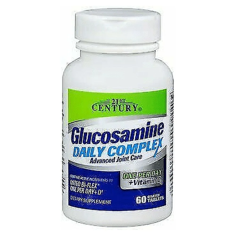21st Century Glucosamine Daily Complex + Vitamin D3 Tablets, 60 Each - (Pack of 2)