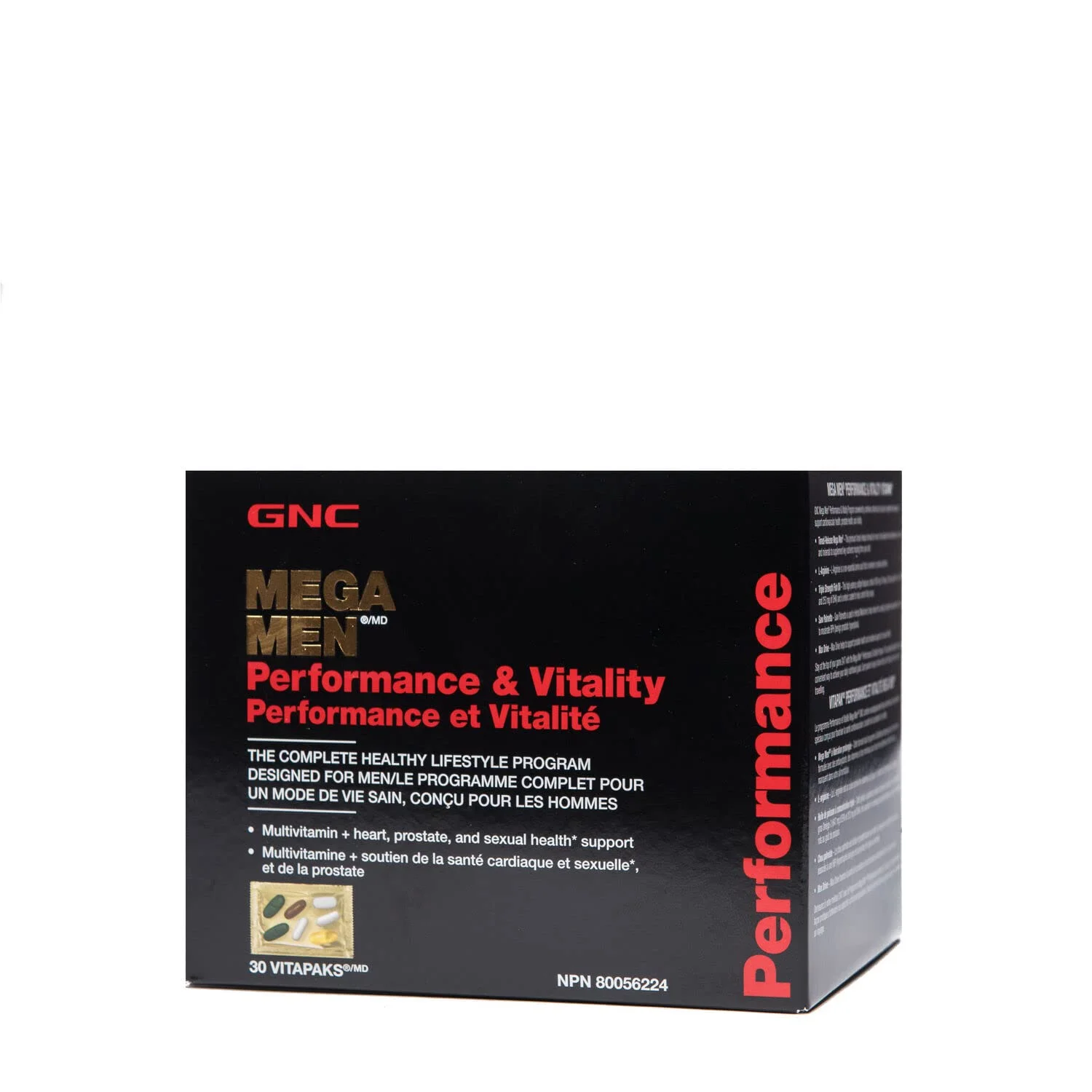 GNC Mega Men Performance & Vitality Vitapak