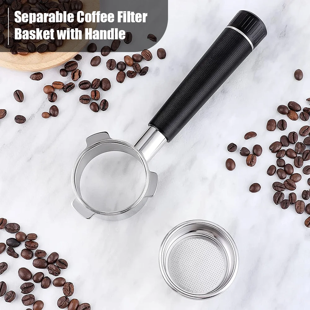 Pinnaco Coffee Tamper Set 2 in 1 53mm Stainless Steel Espresso Stirrer Tool with Magnetic Base – Perfect for Coffee Shops and Home Brewing