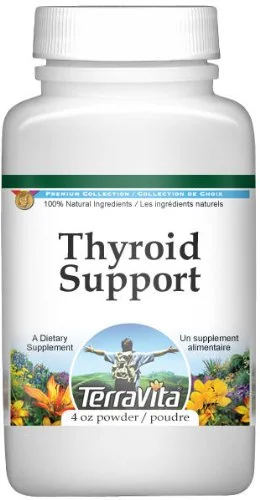 TerraVita Thyroid Support Powder - Bugleweed, Motherwort and Lemon Balm (4 oz, ZIN: 511179)