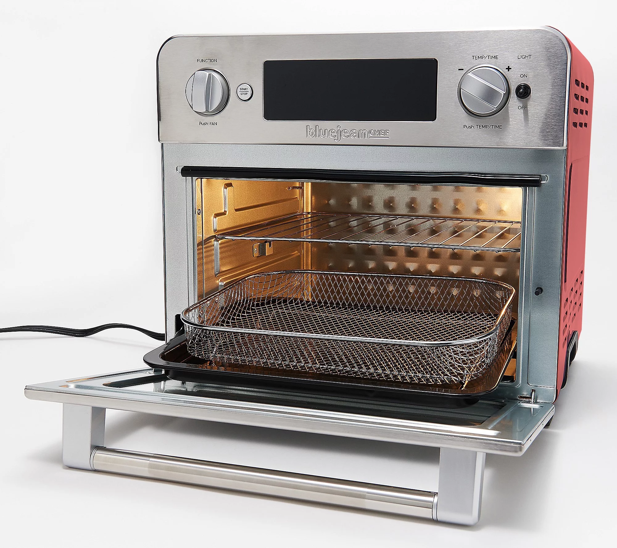 Blue Jean Chef 23L Digital Air Fryer Toaster Oven Red Refurbished