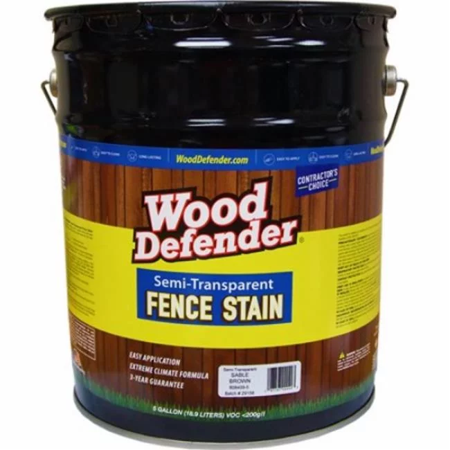 Standard Paints 808409-5 Fence Stain Sable, Brown - 5 gal