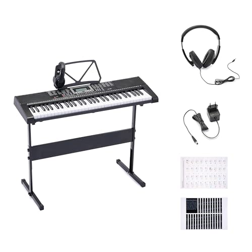 Amazon Basics Electric Keyboard 88-Keys, Semi-Weighted Digital Piano For Performance with Sustain Pedal, Power Supply, 2 Speakers, Lesson Mode, Black