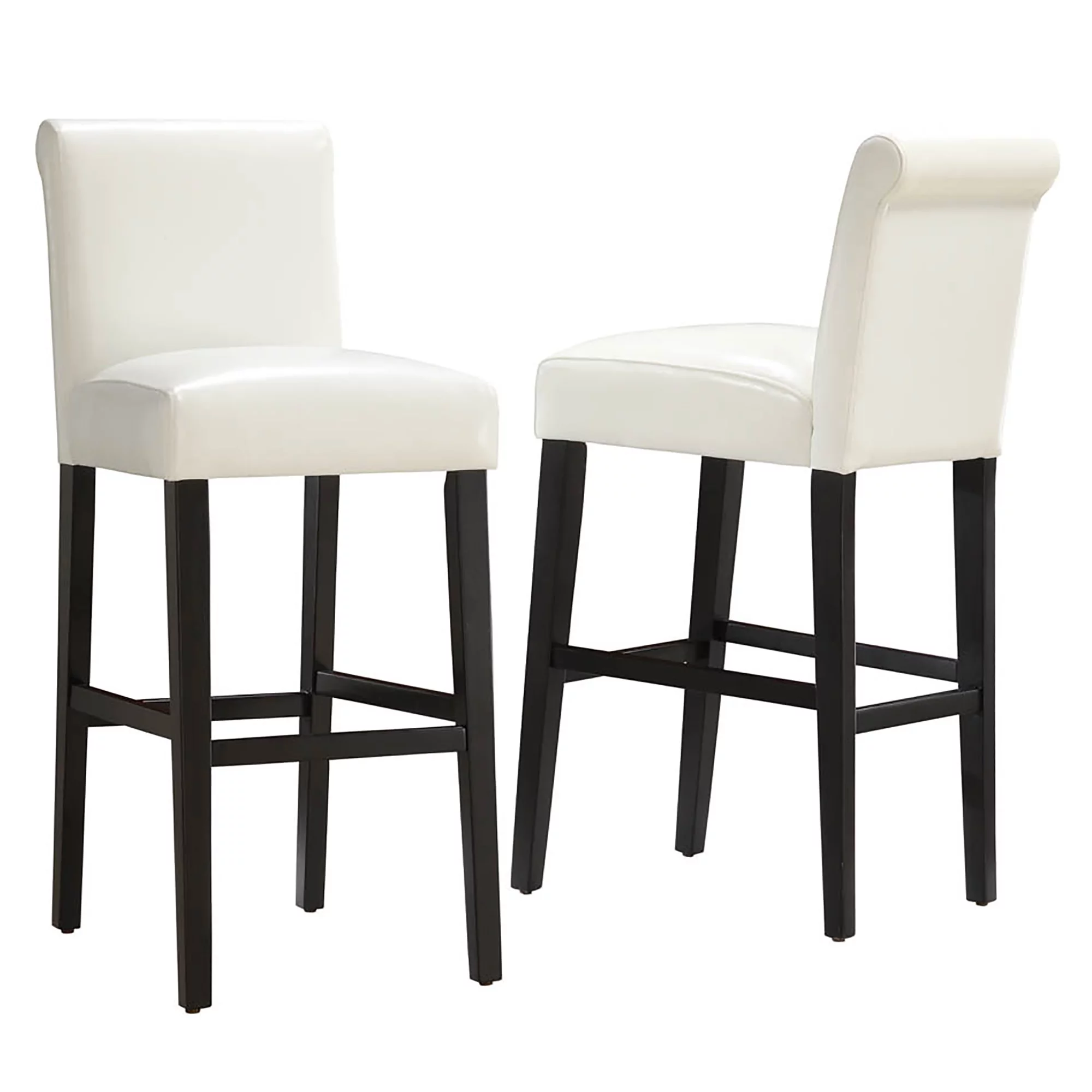 Weston Home Arica Bar Stool, White, Set of 2