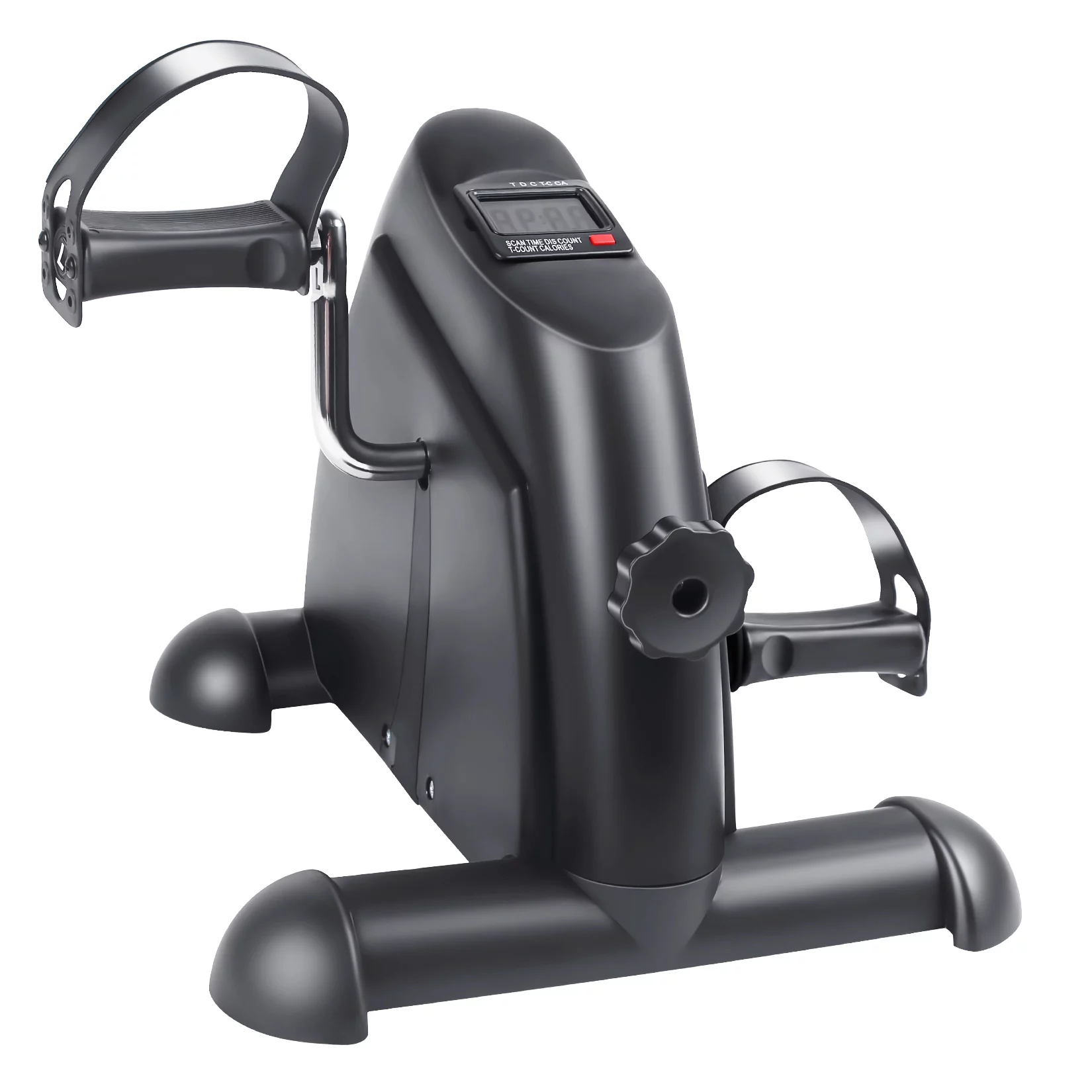 Dcenta Pedal Exercise Bike, Under Desk Bike Pedal Exerciser, Portable Exercise Bike for Arms and Legs Workout, Exercise Peddler with Digital Monitor, Resistance Adjustable, Lightweight Size