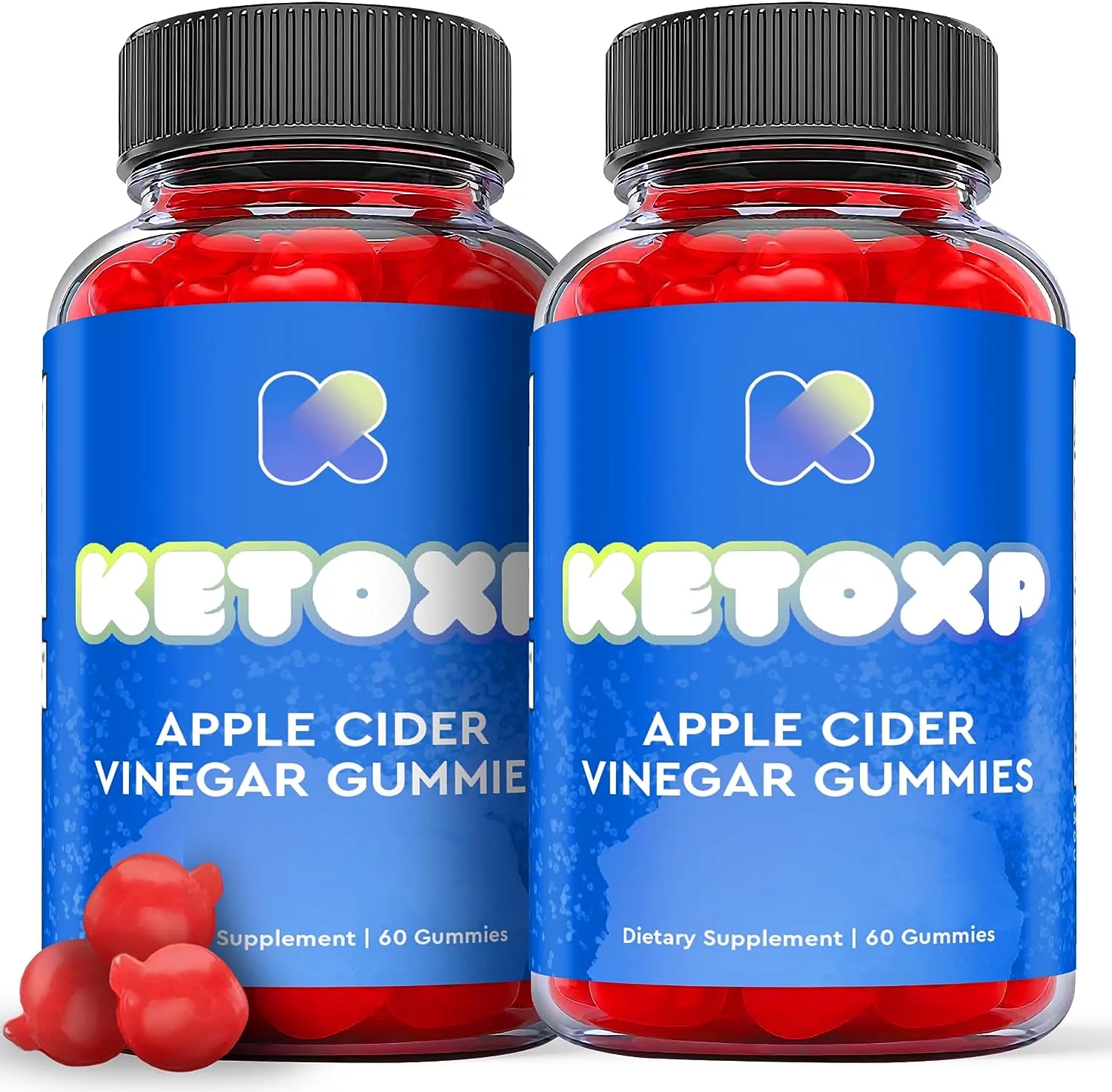 (2 Pack) KetoXP Keto ACV Gummies - Apple Cider Vinegar Supplement for Weight Loss - Energy & Focus Boosting Dietary Supplements for Weight Management & Metabolism - Fat Burn - 120 Gummies