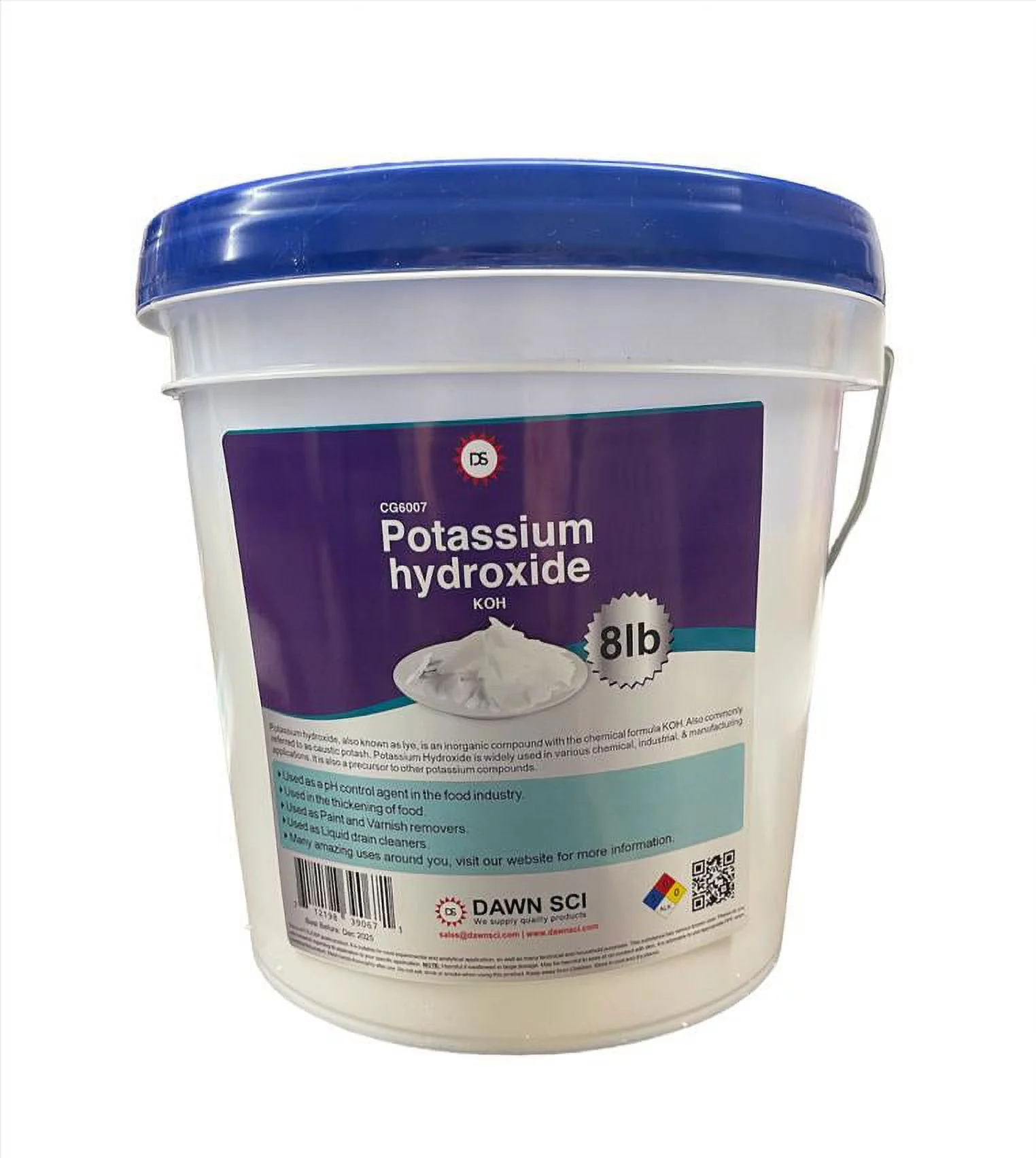 Potassium Hydroxide Flakes 8 LB